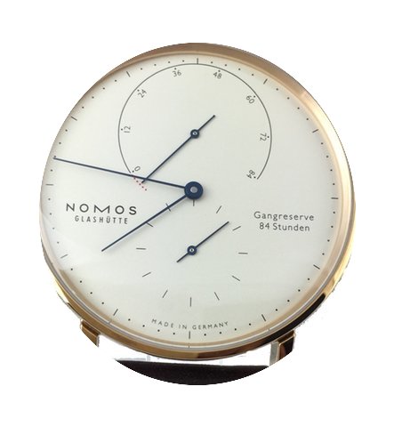 Nomos Lambda 39 mit blauen Zeigern incl ...
