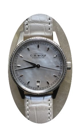 C.H. Wolf Urban Albia with diamond bezel...
