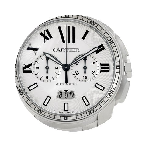 Cartier Calibre Steel Chronograph Mens W...