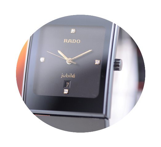 Rado Ladies Diastar Jubilè Mid-Size Bla...