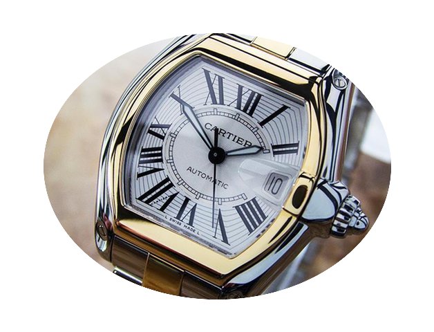 Cartier Roadster 18k & Ss Large 44mm...