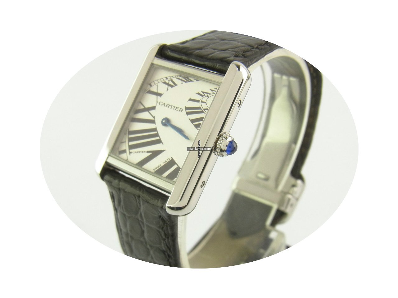 Cartier Tank Solo 3710lady Quartz Edelst...