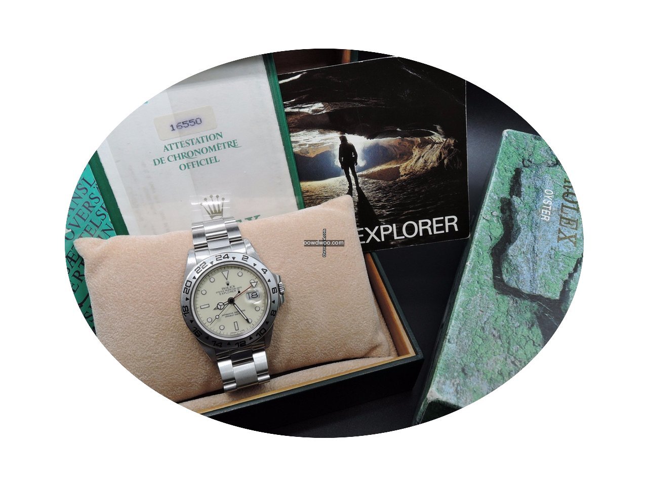 Rolex EXPLORER 2 16550 Creamy Rail Dial ...