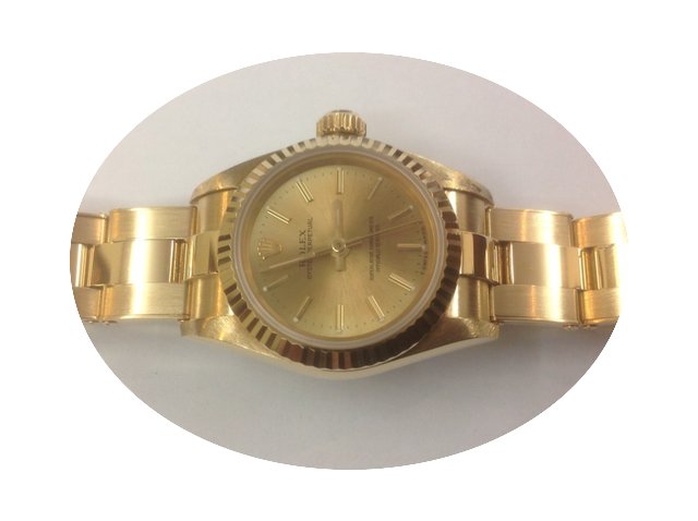 Rolex Lady oyster Ref.67198 yellow gold...