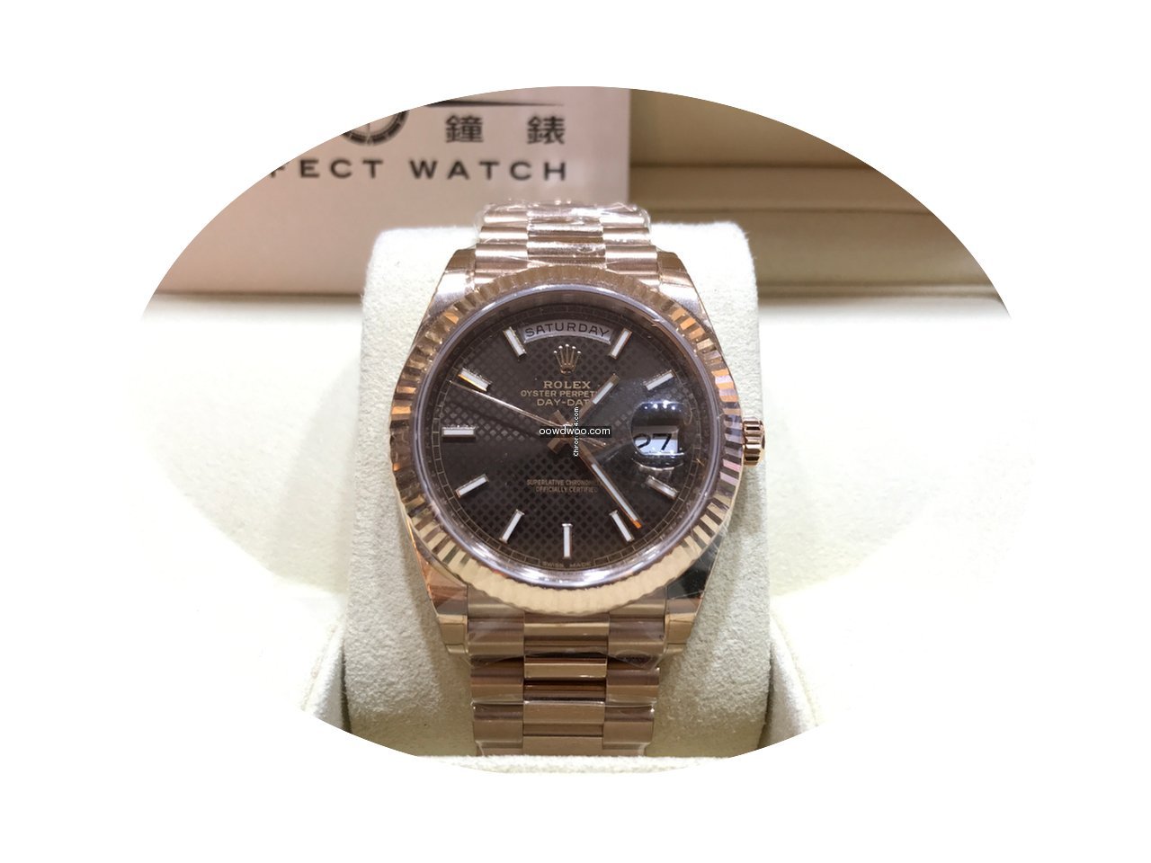 Rolex 228235 Day Date II 40mm Brown Dial...