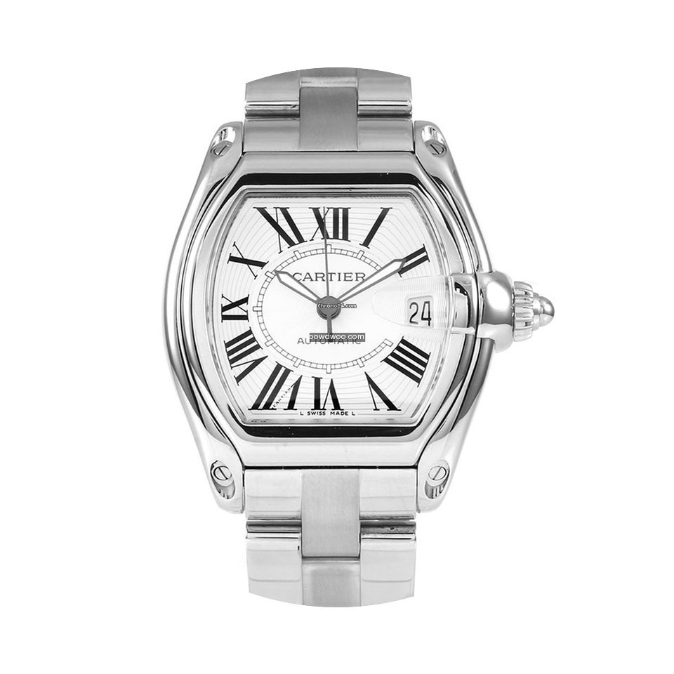 Cartier Roadster Large Silver Dial Autom...