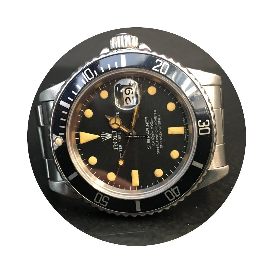Rolex Submariner 16800 Matt dial patina...