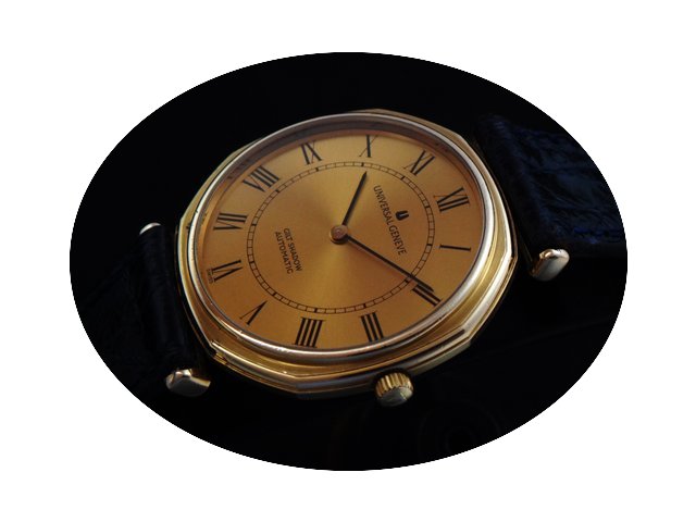 Universal Genève Vintage Gilt Shadow Mi...