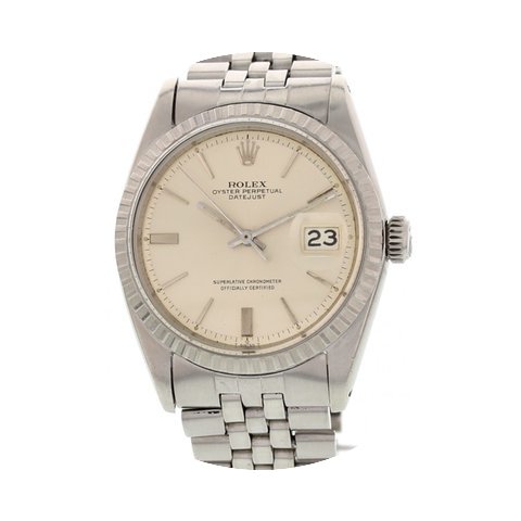 Rolex Men's Vintage Rolex DateJust Stain...
