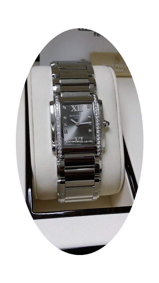 Patek Philippe 4910/10A Lady Steel Diamo...