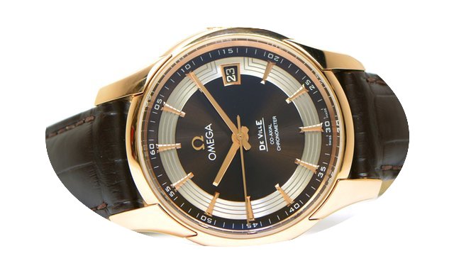 Omega De Ville Hour Vision 18k Rose Gold...