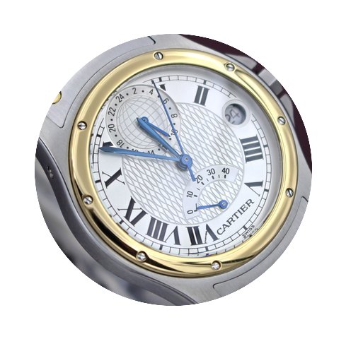 Cartier Santos Ronde GMT RARE of 150 pie...