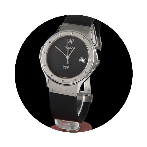 Hublot classic steel quartz men size...