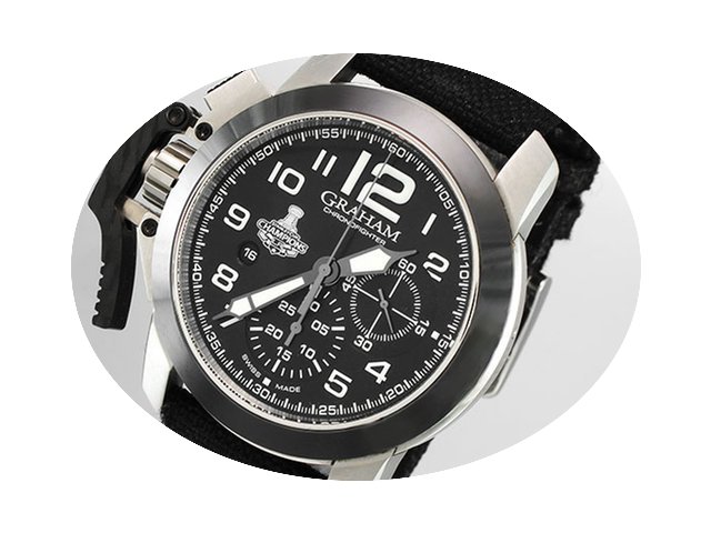 Graham Chronofighter Oversize Edelstahl ...