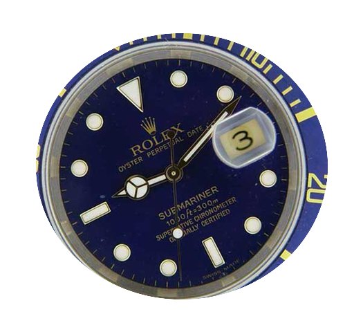 Rolex Submariner Mens Two Tone watch Blu...