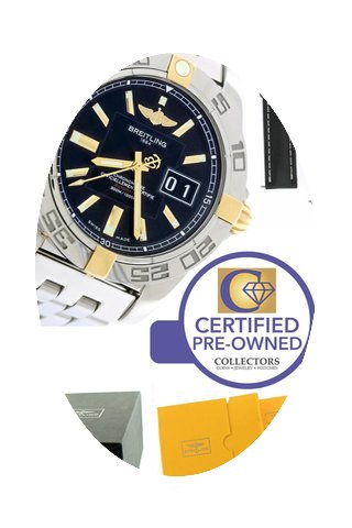 Breitling Galactic 41 Date Two-Tone Stai...