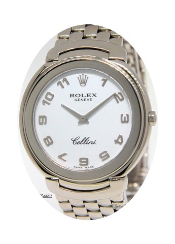 Rolex Cellini 18k White Gold White Dial ...
