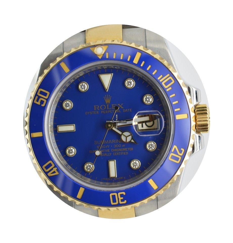 Rolex Submariner 116613 gold & Steel Blu...