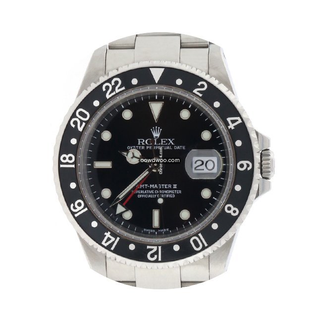 Rolex GMT-Master II Black Dial 40mm Stee...