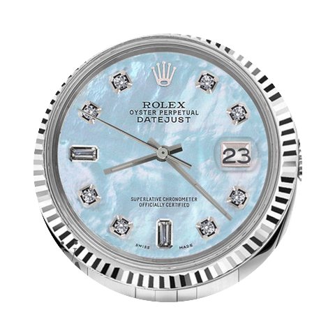 Rolex Man`s Rolex 36mm Datejust Baby Blu...