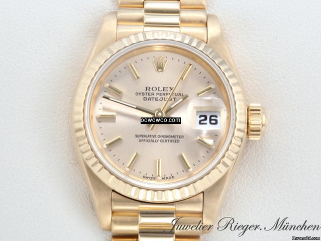 Rolex LADY DATEJUST GELBGOLD 750 AUTOMAT...