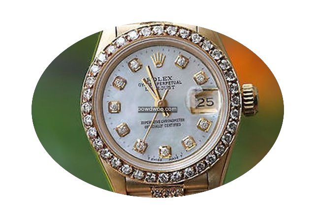 Rolex Ladies 69178 President 26mm 18k Ye...