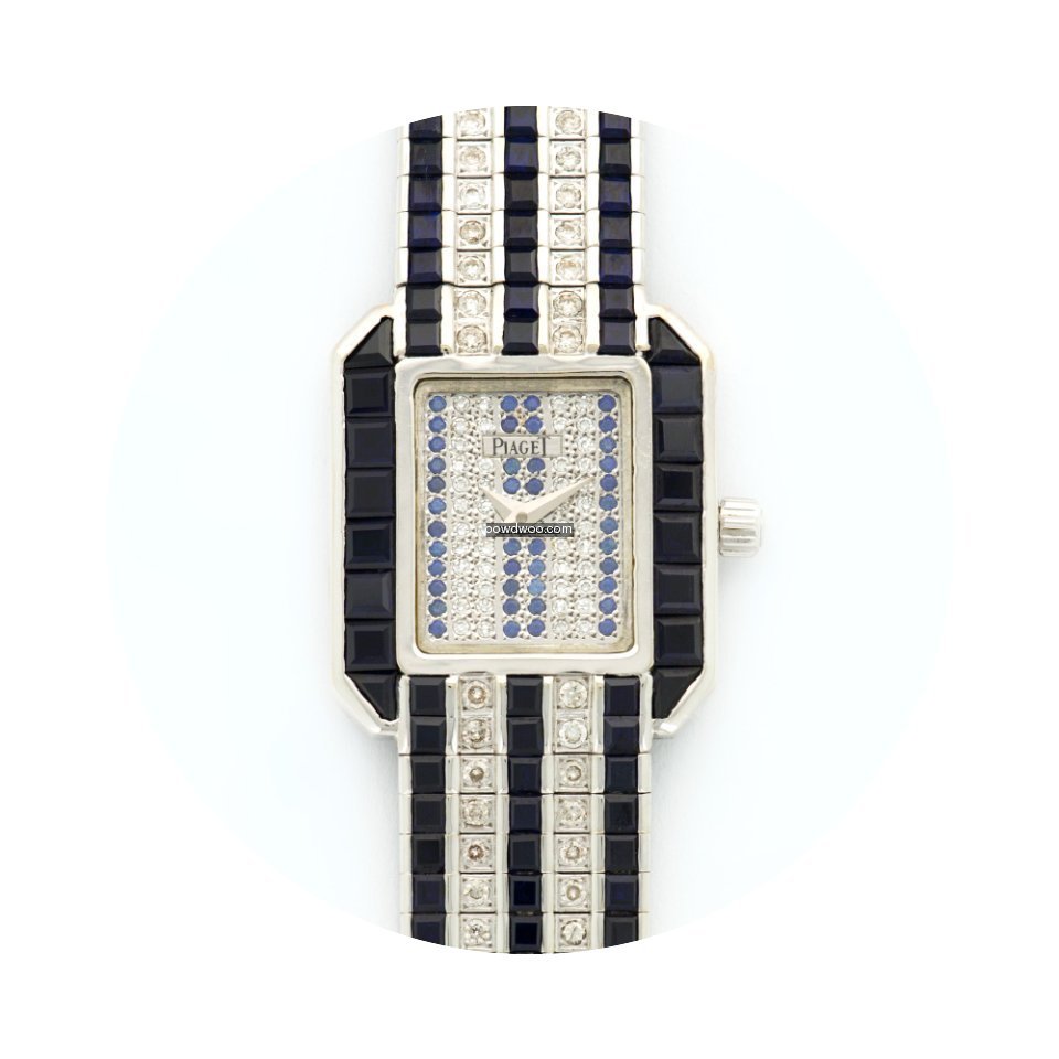 Piaget White Gold Custom Diamond & Sapph...