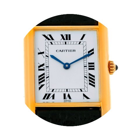 Cartier Tank Classic Paris 18k Yellow Go...