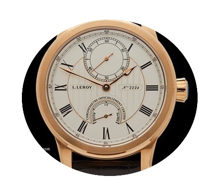 L.Leroy Marine Chronometer 18k Rose Gold...