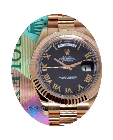 Rolex Day-Date II 18k Rose Gold Mens Wat...