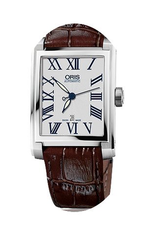 Oris Rectangular 30x44 Date, Roman, Brow...