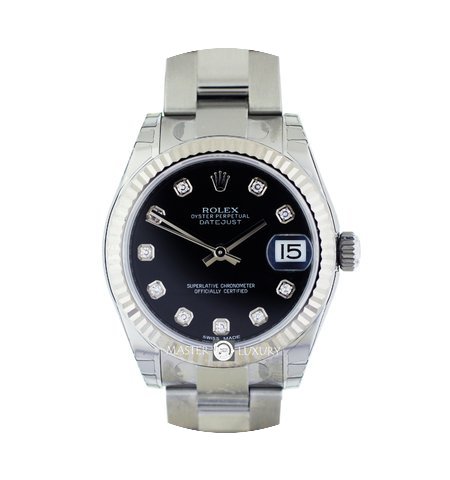 Rolex 178274 Lady Datejust 31 SS/WG Blac...