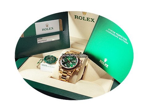 Rolex DAYTONA YELLOW GOLD GREEN DIAL NEW...