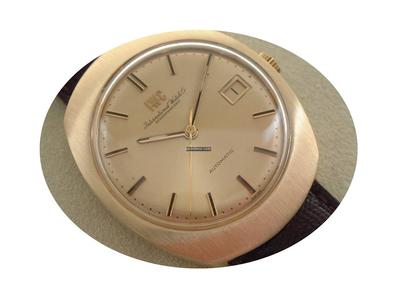 IWC 18 Karat Gelbgold Herrenuhr Automati...