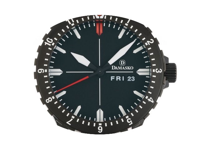 Damasko DA44 Black Stahl Kautschuk Autom...