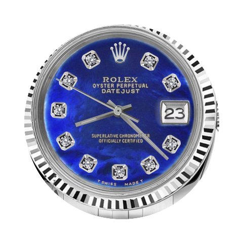 Rolex Men`s Rolex 36mm Datejust Blue Col...