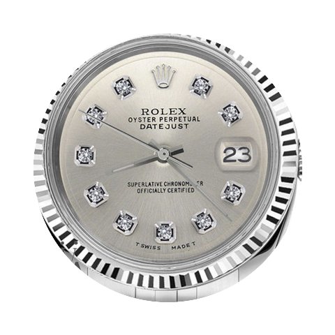 Rolex Man`s Rolex 36mm Datejust Silver C...
