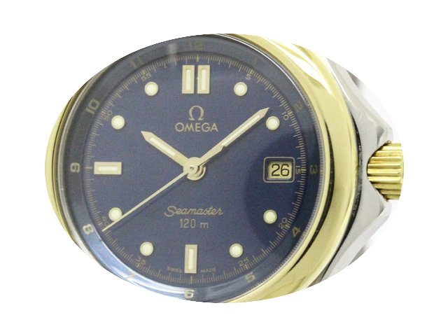 Omega Seamaster 120m 18k Gold Steel Quar...