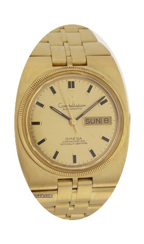 Omega Constellation 18ct Gold Herren Arm...