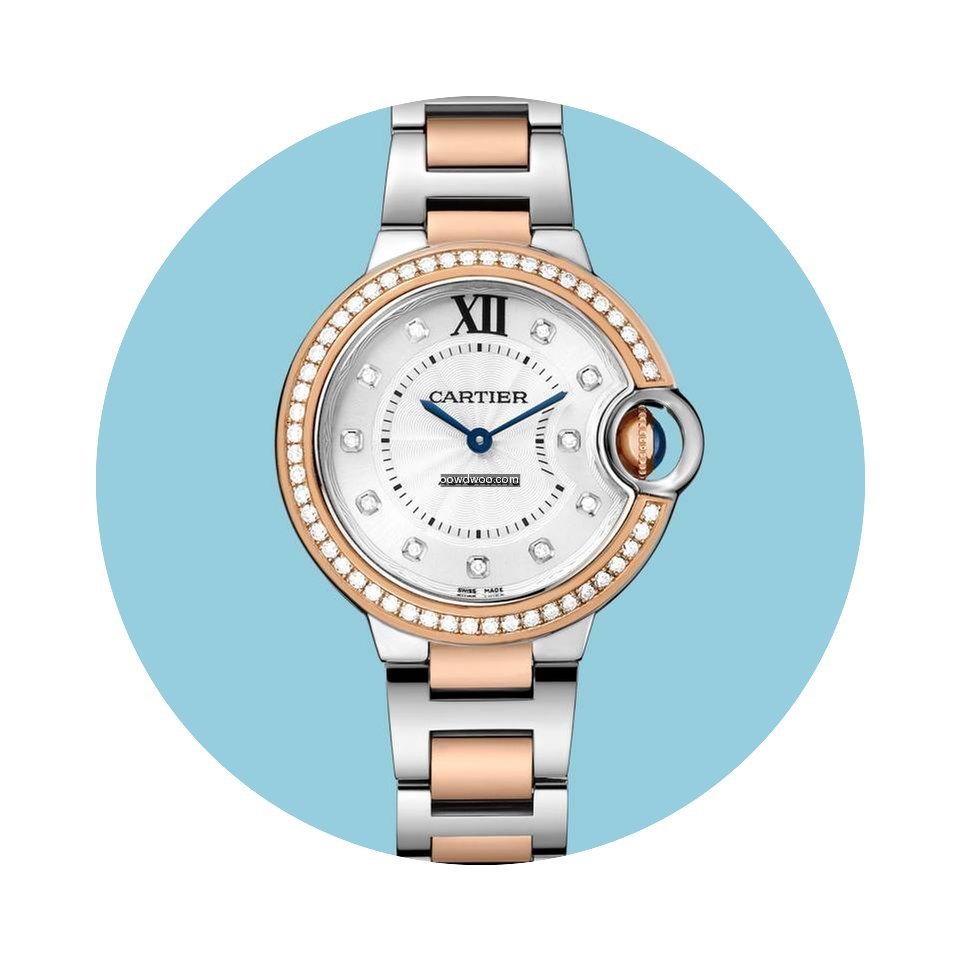 Cartier Ballon Bleu 33 mm Stahl Rotgold ...