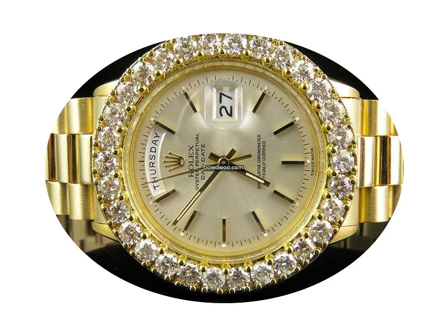 Rolex 18K Mens Yellow Gold Rolex Preside...