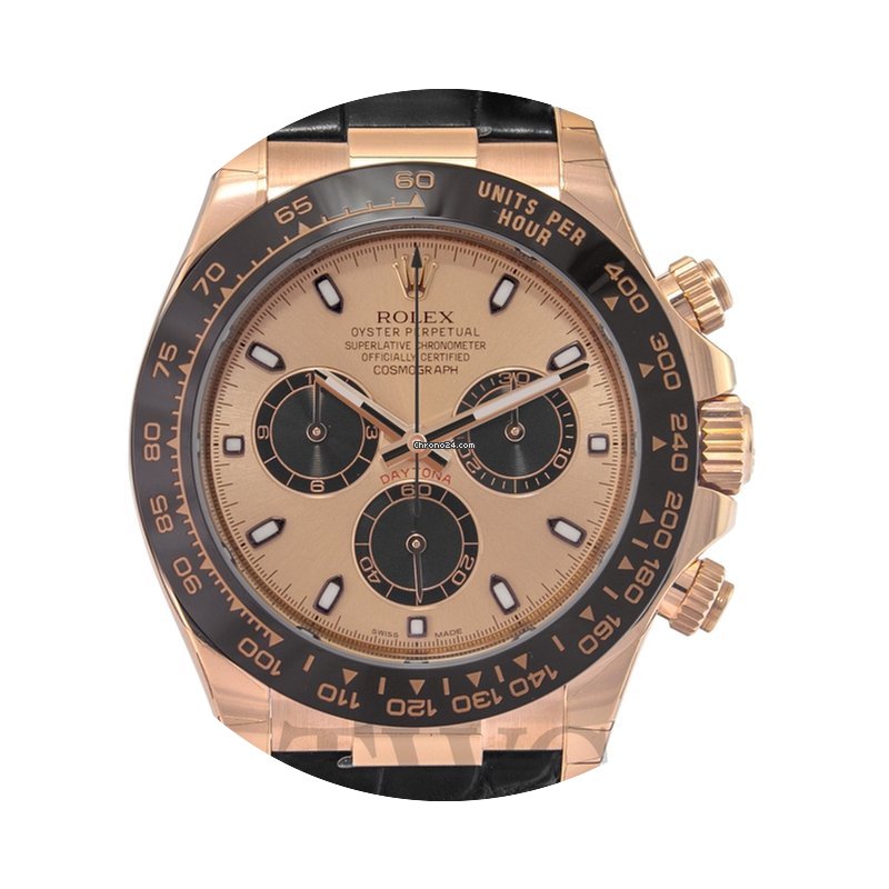 Rolex Daytona Rose Gold/Leather 40mm - 1...