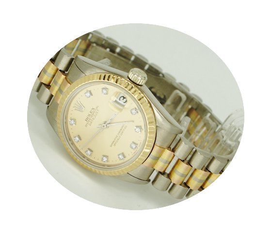 Rolex Tridor mit Diamantzifferblatt...