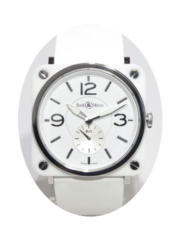 Bell & Ross BRSWHCER Ceramic white d...