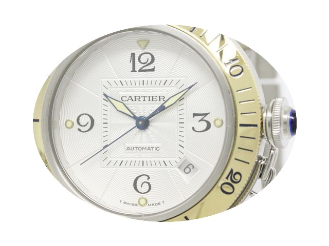 Cartier Pasha 38 18k Gold Steel Automati...