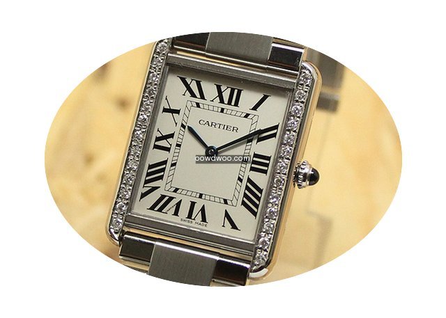 Cartier Tank solo Diamond after setting...
