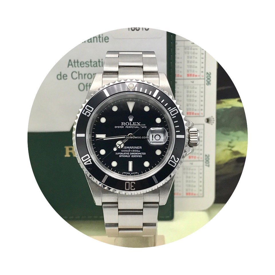Rolex Unworn NOS Submariner 16610 FULL S...