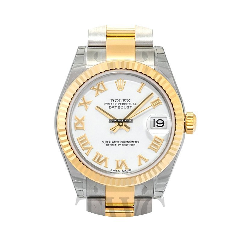 Rolex Datejust Lady 31 White/18k gold Ro...