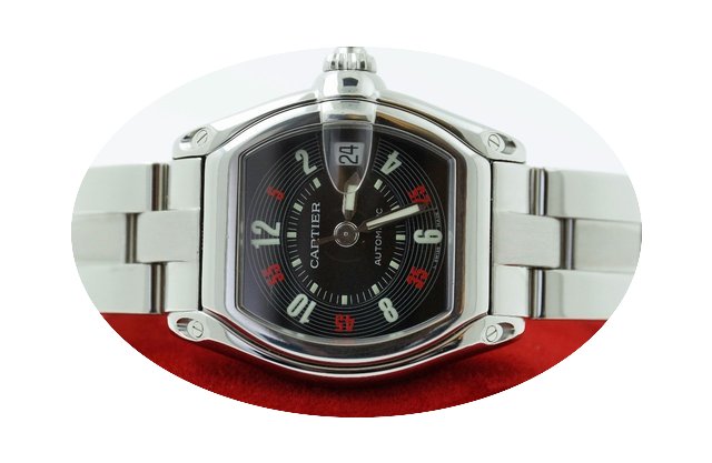 Cartier Roadster Automatic Steel Black A...
