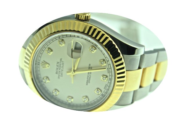 Rolex Datejust II Two Tone Diamond Dial ...